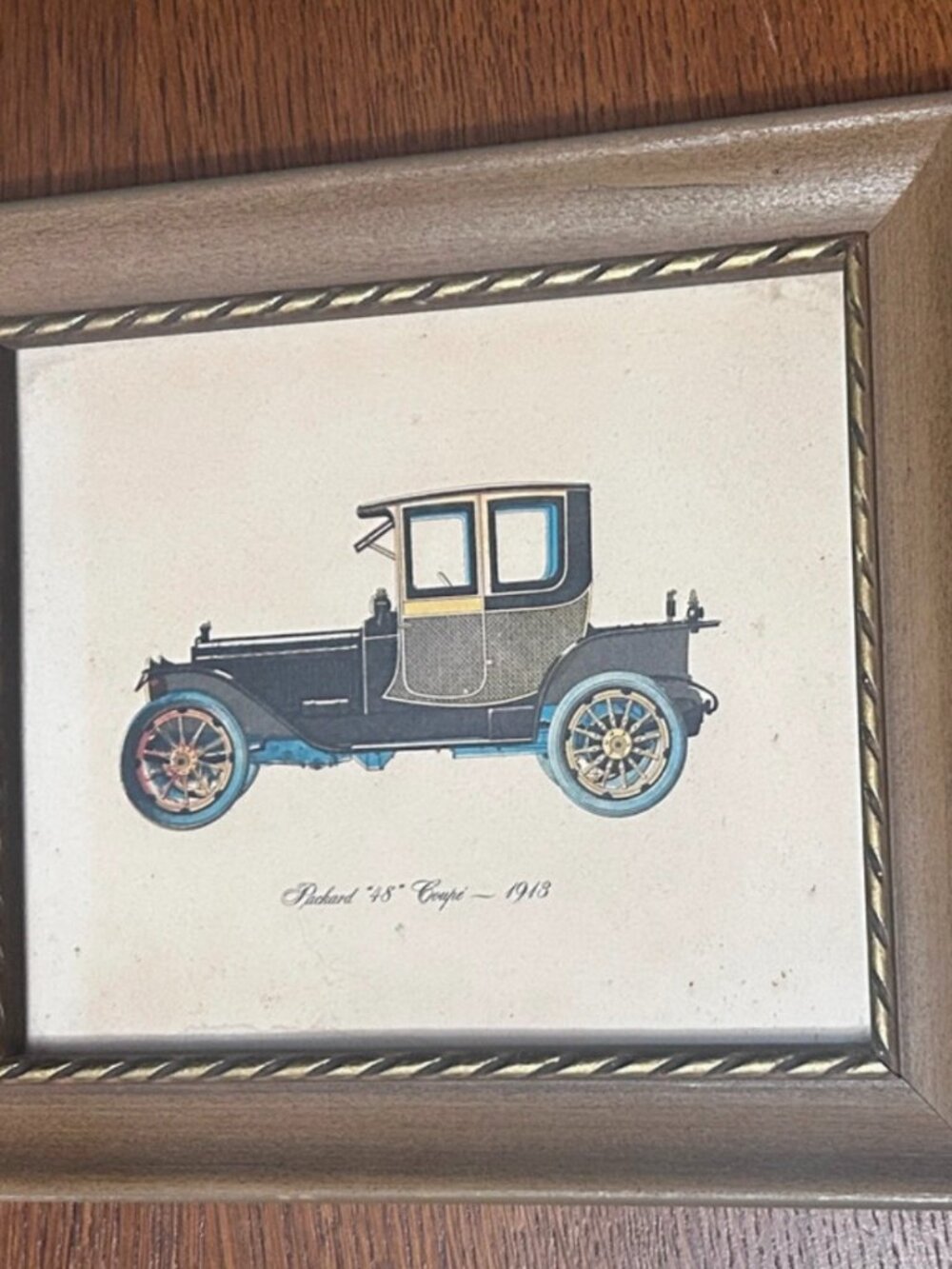 vintage car print